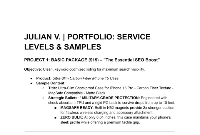 write high converting SEO amazon product descriptions